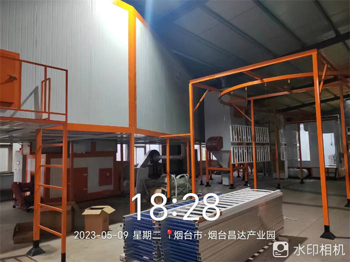 烟台护栏喷粉线项目-加快设备调试，力促项目投产